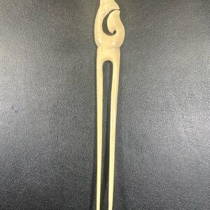 Handcarved Hei Matau Hair Stick